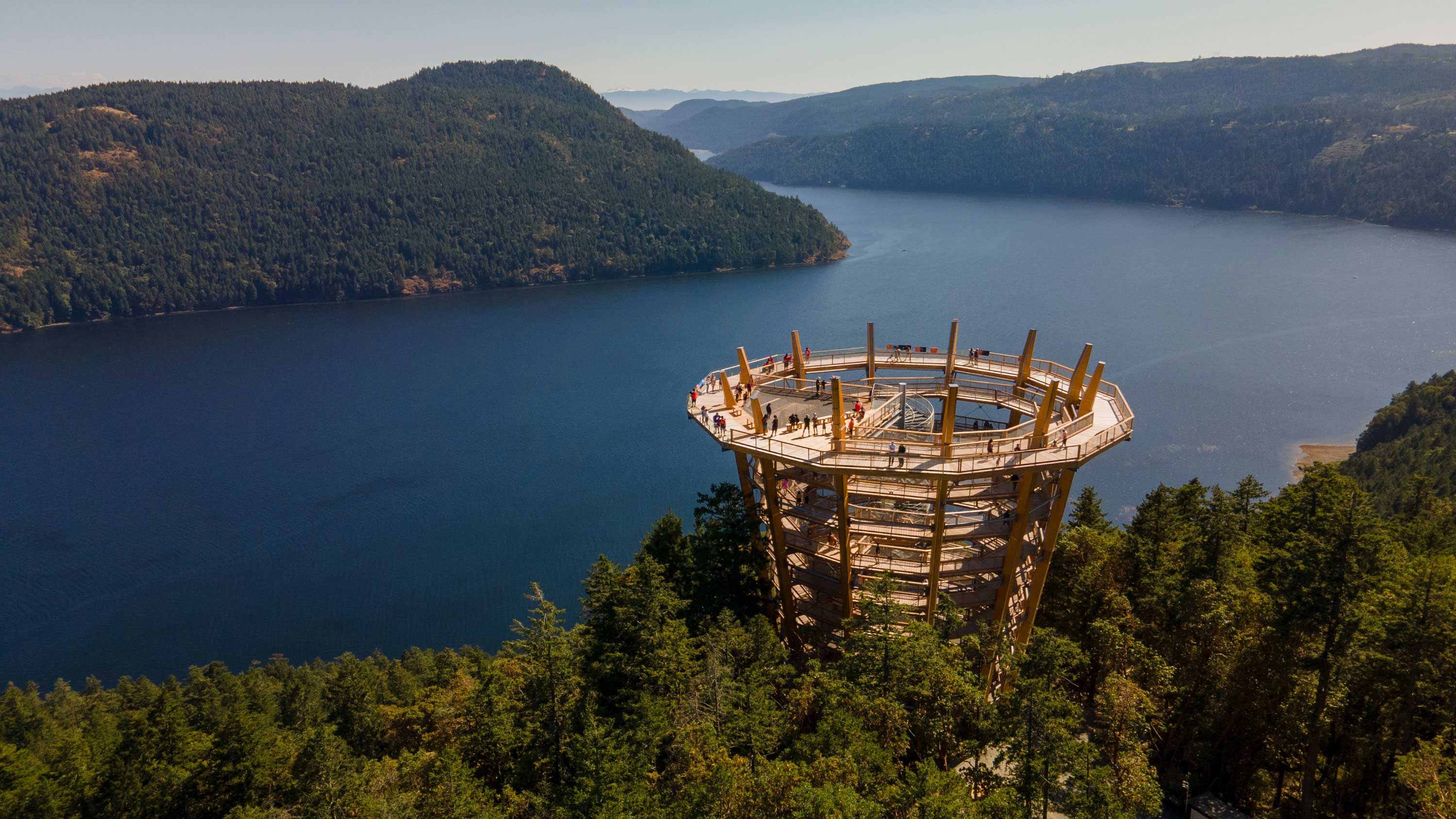 Malahat SkyWalk offers the ultimate Island experience where explorers of all ages can enjoy breathtaking views and adventure, high among the trees and surrounded by the sea.