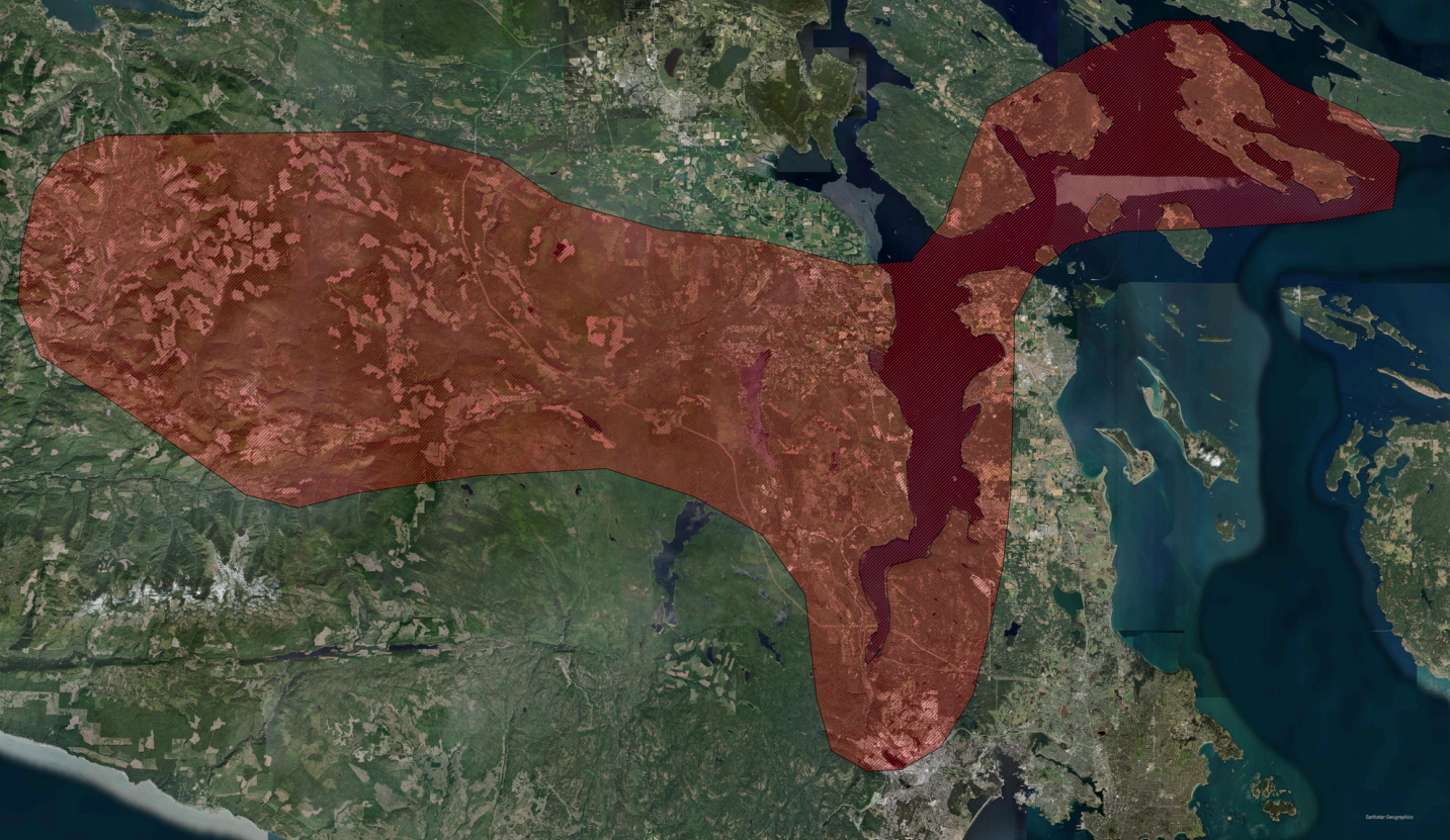 Map of Malahat Nation traditional territory